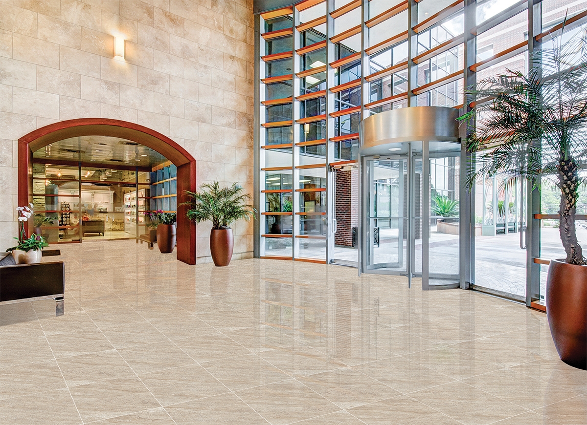 Phối cảnh phòng mẫu gạch lát nền Viglacera ECO-604