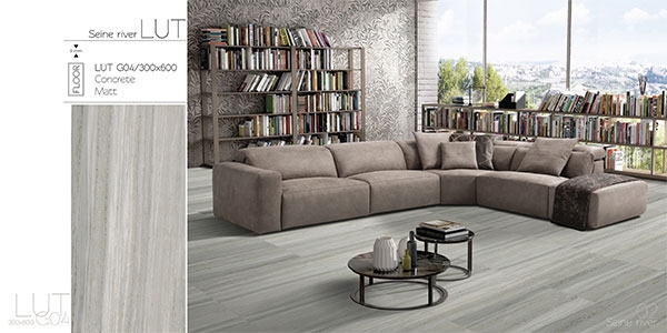 Mẫu gạch Eurotitle LUT G04 màu Concrete là một trong những mẫu gạch đặc sắc nhất trong BST