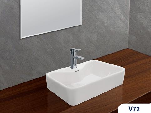 Chậu rửa lavabo dương bàn Viglacera V72