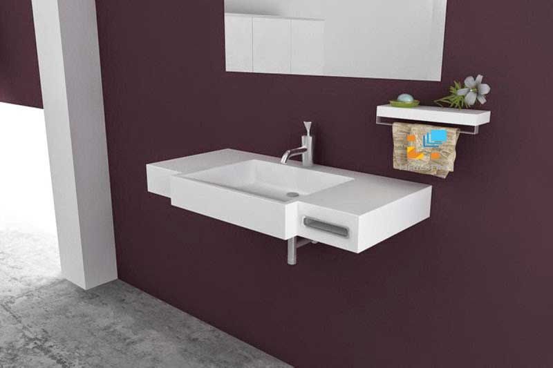 Phòng tắm nhỏ và sự lựa chọn chậu rửa mặt viglacera phù hợp