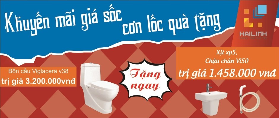 mua bồn cầu Viglacera V38 giá 3.200.000 đồng tặng ngay Xịt XP5 và chậu chân Vi50 giá 1.458.000 đồng