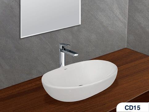 Chậu rửa lavabo dương bàn Viglacera CD15