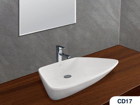 Chậu rửa lavabo dương bàn Viglacera CD17