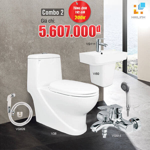 combo thiết bị vệ sinh số 2
