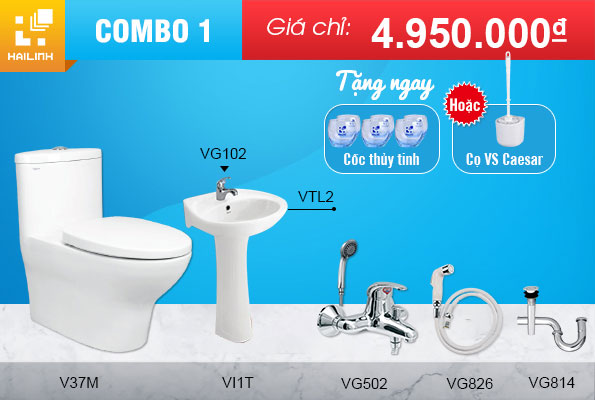 combo thiết bị vệ sinh số 1