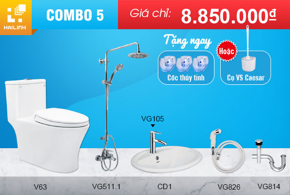 bộ combo thiết bị vệ sinh số 5