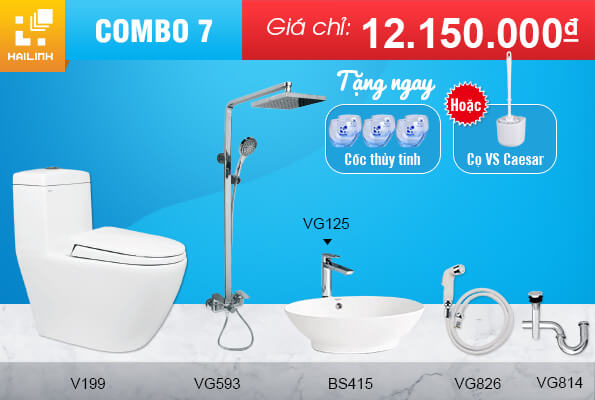 bộ combo thiết bị vệ sinh số 7