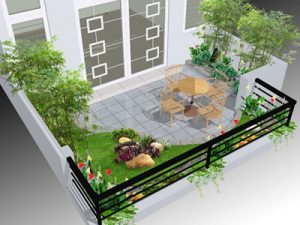 Học cách chọn gạch lát nền cho biệt thự vườn của các Đại Gia