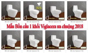 5 mẫu bồn cầu 1 khối Viglacera đáng chi tiền mua nhất năm 2018