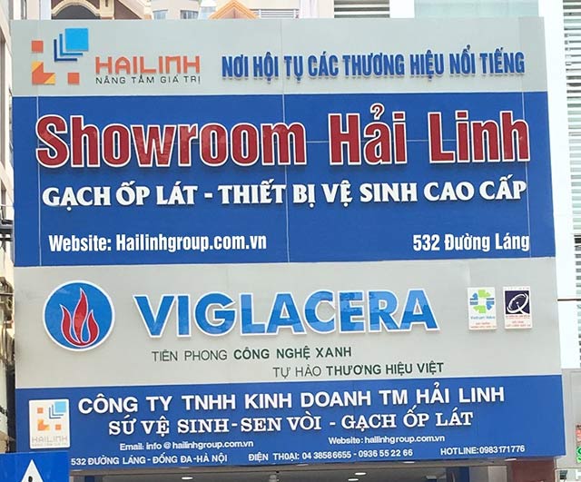 showroom viglacera hải linh