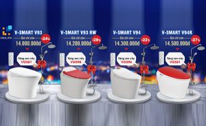 Khuyến mãi bồn cầu thông minh viglacera