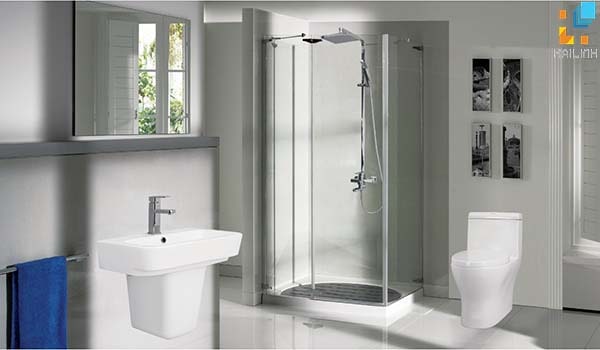 Nhà vệ sinh đơn giản cho nhà phố