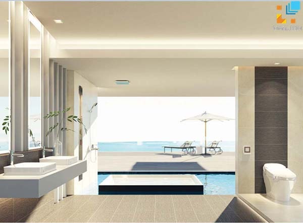 nhà vệ sinh đẹp cho biệt thự