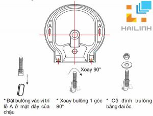 Cách lắp đặt chậu rửa Viglacera