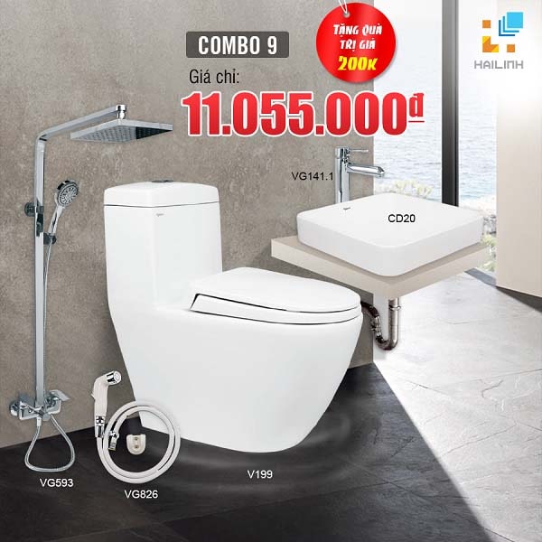 Combo thiết bị vệ sinh Viglacera số 9