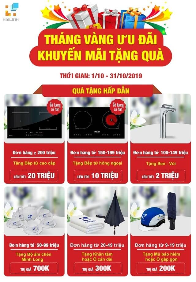 Chương trình khuyến mãi tháng 10 tại Showroom Hải Linh