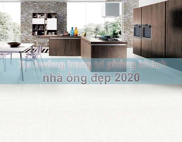 Xu hướng trang trí phòng khách nhà ống đẹp với gạch Viglacera 2020