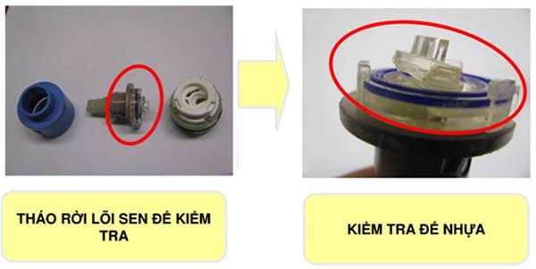 Thay lõi sen tắm choi vòi sen