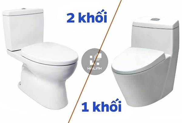 Vệ sinh bồn cầu 1 khối tương đối dễ dàng hơn so với 2 khối