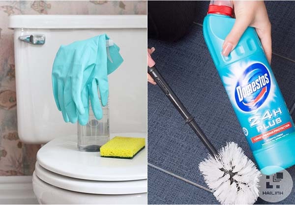 Một số lưu ý trước khi tẩy bồn cầu bị ố vàng