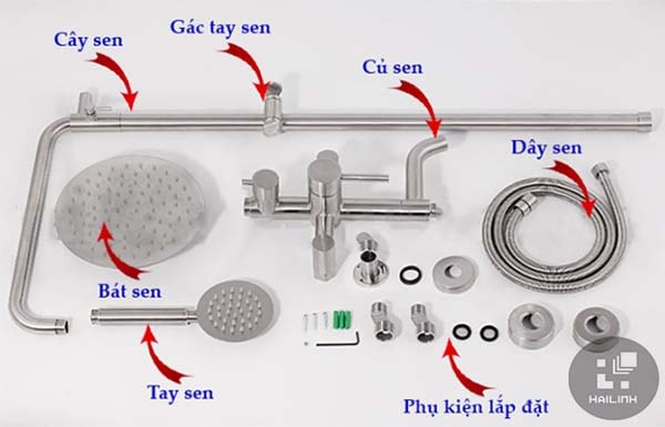 Cấu tạo của vòi sen