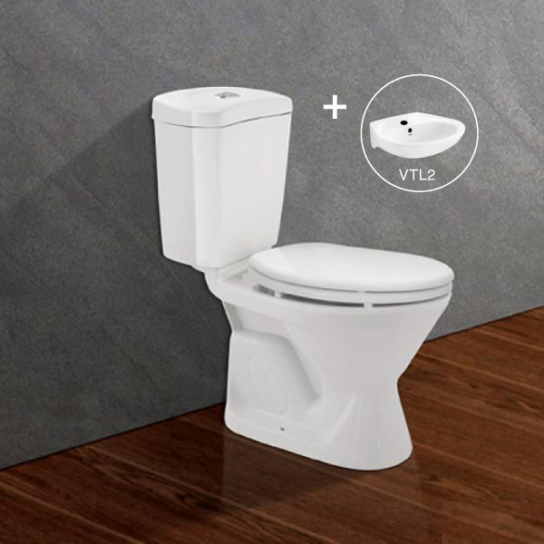 Bồn cầu VI66 + Chậu VTL2