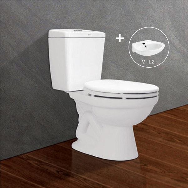 Bồn cầu VT34 + Chậu VTL2