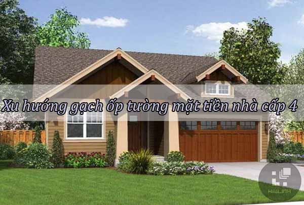 Xu hướng chọn gạch ốp tường mặt tiền cho nhà cấp 4