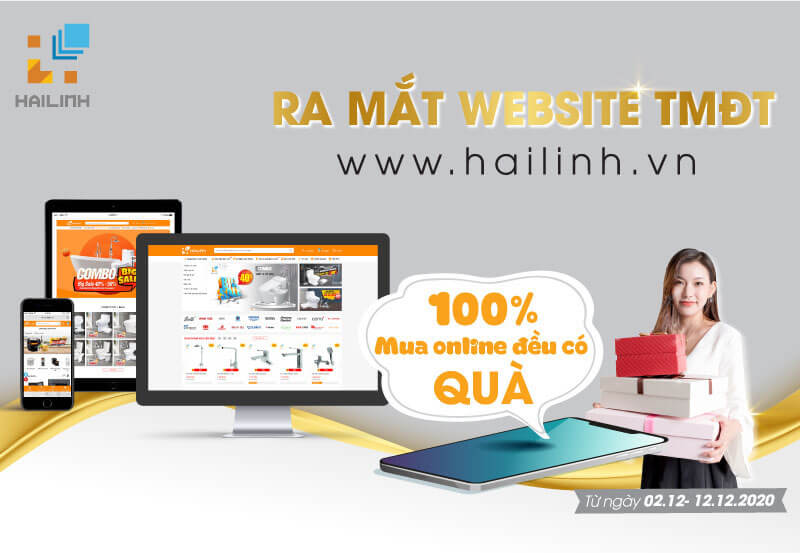 Ra mắt website TMĐT hailinh.vn mua hàng là có quà