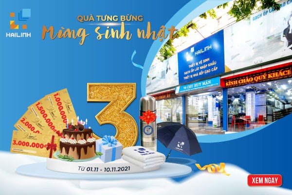 Mừng sinh nhật Hải Linh Long Biên 3 tuổi - 100% khách hàng nhận quà