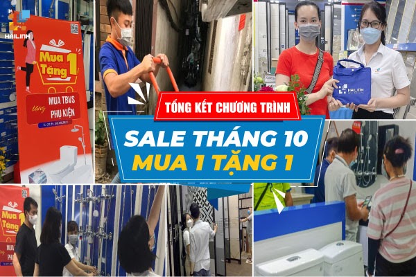Khép lại chương trình mua 1 tặng 1 tại Showroom Hải Linh tháng 10
