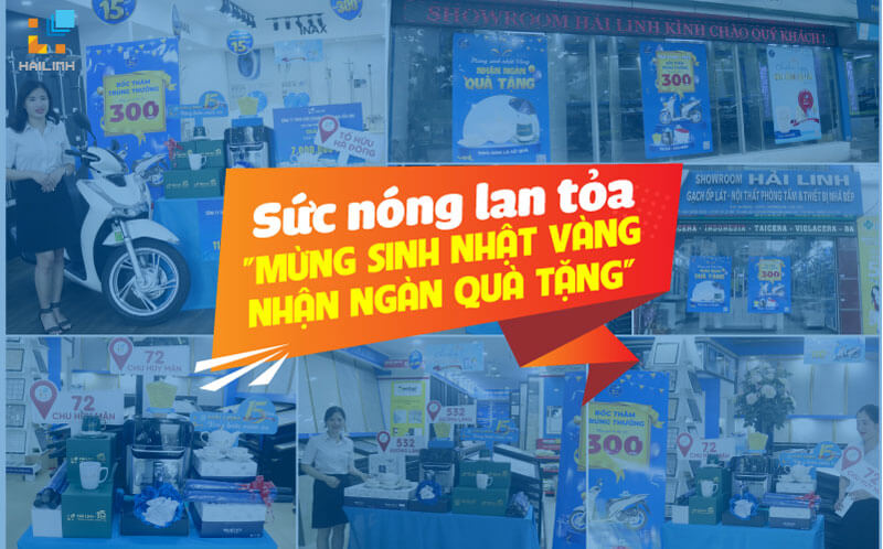 Sức nóng lan tỏa chương trình khuyến mại mừng sinh nhật Hải Linh