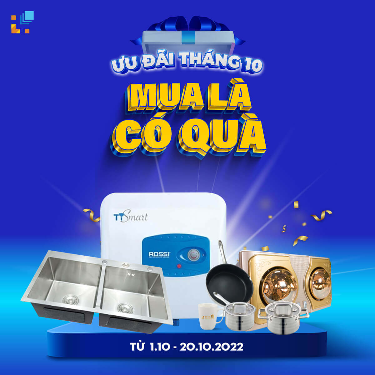 Đại tiệc mua sắm tháng 10 tại Hải Linh - Siêu ưu đãi, mua là có quà