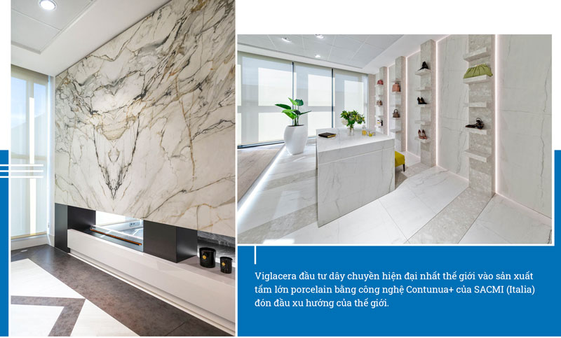 Viglacera dau tu day chuyen san xuat hien dai