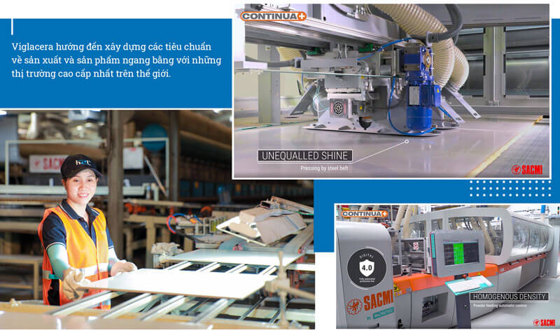 Viglacera huong den tieu chuan san xuat the gioi