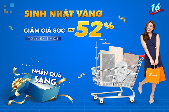 16 năm: Mừng sinh nhật vàng Hải Linh - GIẢM GIÁ SỐC - NHẬN QUÀ SANG