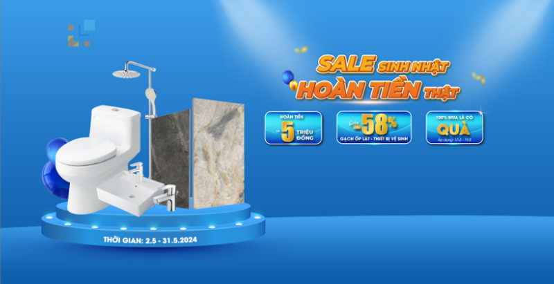 Sale sinh nhật Hải Linh hoàn tiền thật lên đến 5 triệu