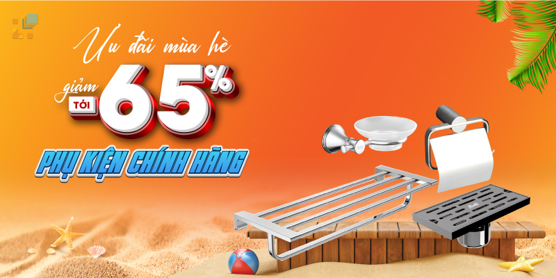 Giảm phụ kiện vệ sinh chính hãng -39%