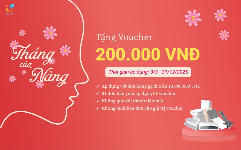 100% khách ghé thăm showroom đều nhận voucher trị giá 200K